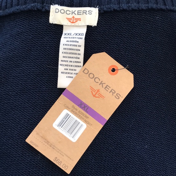 NWT Dockers zip up sweater/jacket - Picture 7 of 7